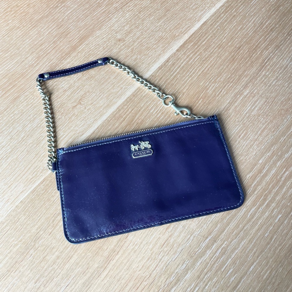 COACH Patent Leather Wristlet - Picture 2 of 5